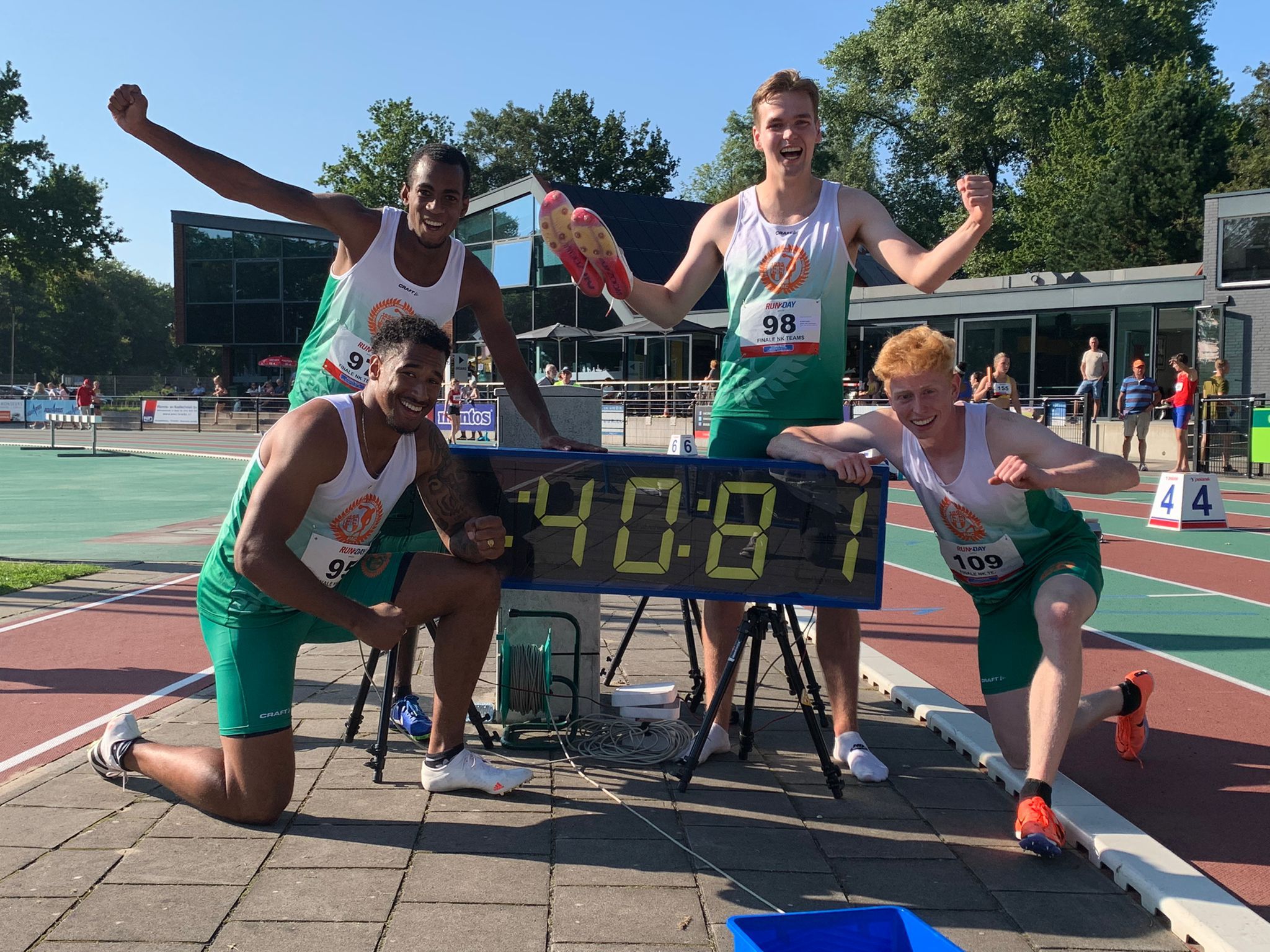 Damian, Isiah, Mark en Timo Nederlands Record