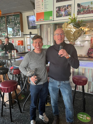 Pim Bijl als snelste man